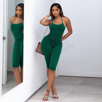 Sleeveless Fitness Jumpsuit