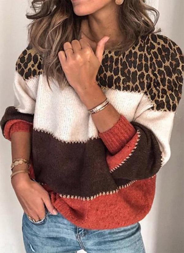 Multicolor stitching sweater - Razmas