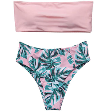 Ladies Printed Bikini Swimsuit Split Swimsuit Set