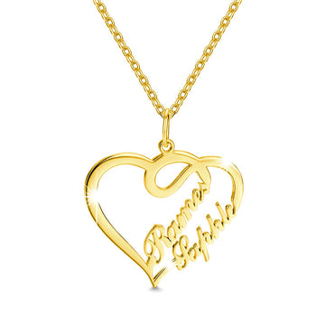 Double Heart Necklace