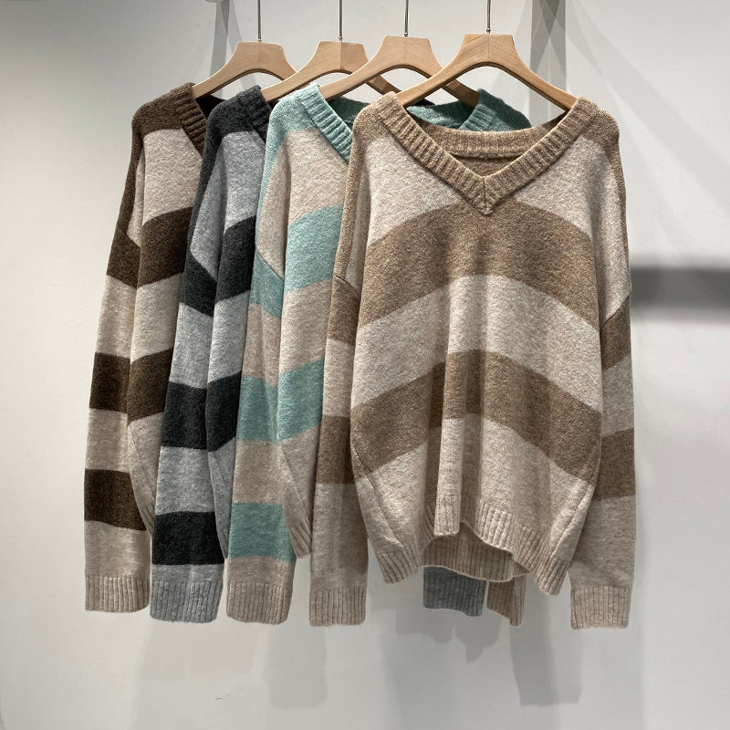 Ladies striped sweater
