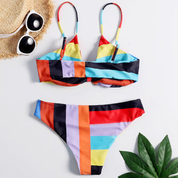 Rainbow Stripe Swimsuit