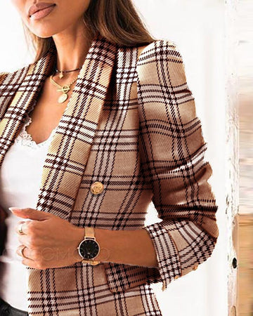 Long Sleeve Double Breasted Blazer