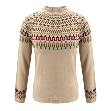 Printed neutral sweater