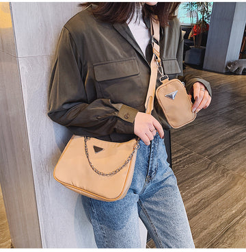 Nylon canvas hand bag