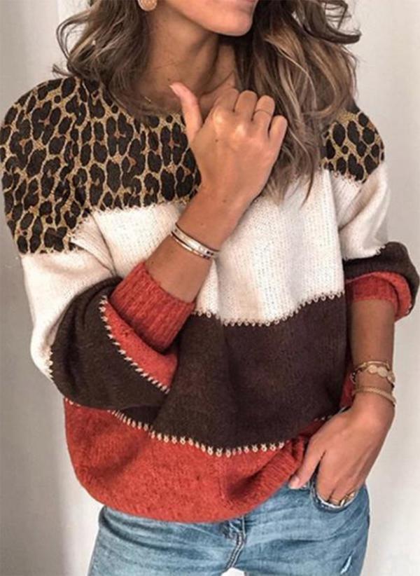 Multicolor stitching sweater - Razmas