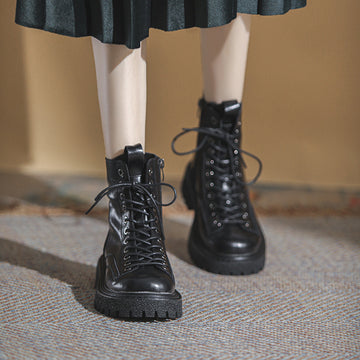 Ins British Thick Soled Single Boot