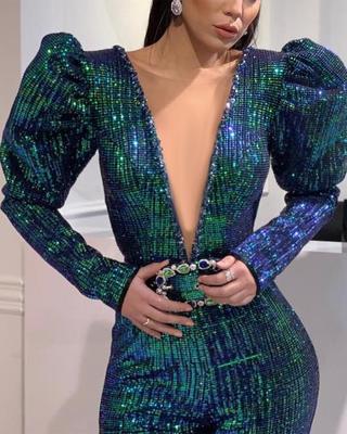 Sequin Lace Jumpsuit
