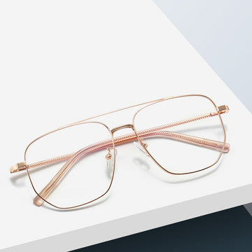 Stylish Retro Metal Glasses