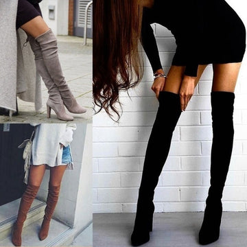 Pointed Toe Chunky Heel
