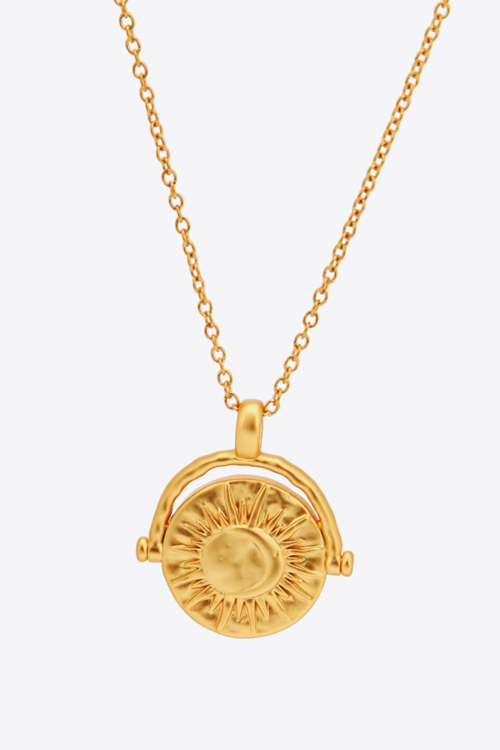18K Gold-Plated Brass Double Sided Wear Necklace - razmas Shop