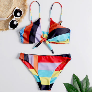 Rainbow Stripe Swimsuit