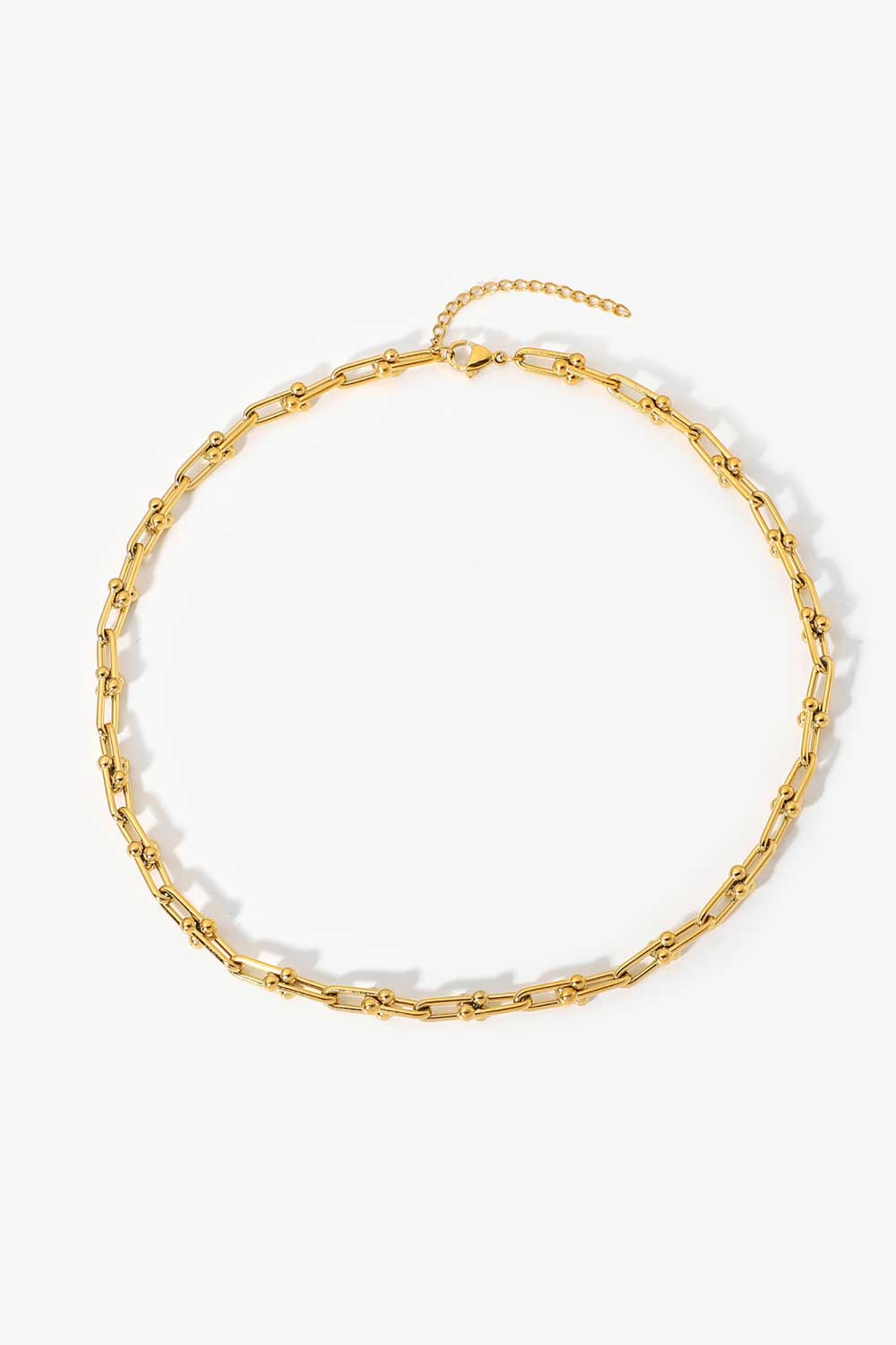 18K Stainless Steel U-Shape Chain Necklace - razmas Shop