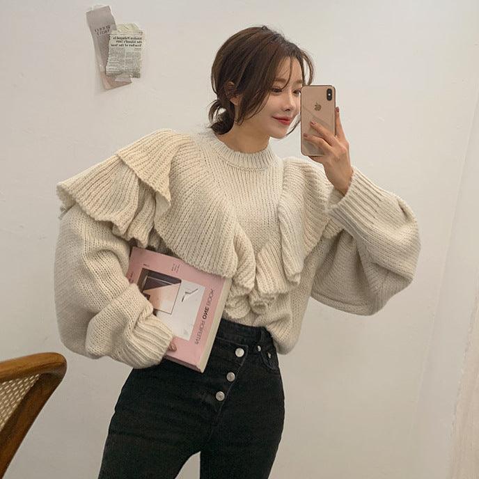 Lantern sleeve sweater - Razmas