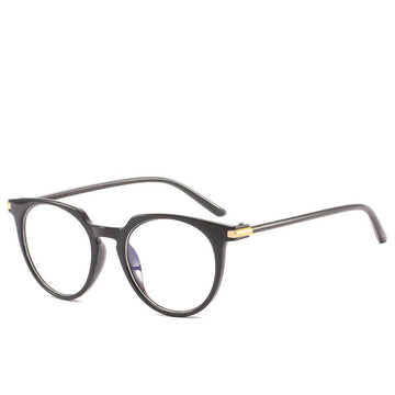 Transparent female frame glasses