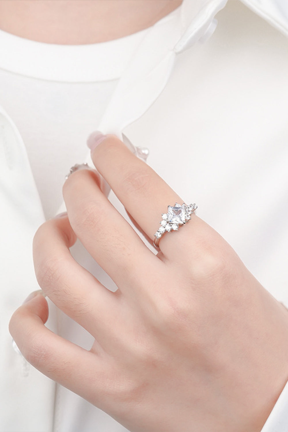 1.38 Carat Moissanite Ring - Razmas Shop