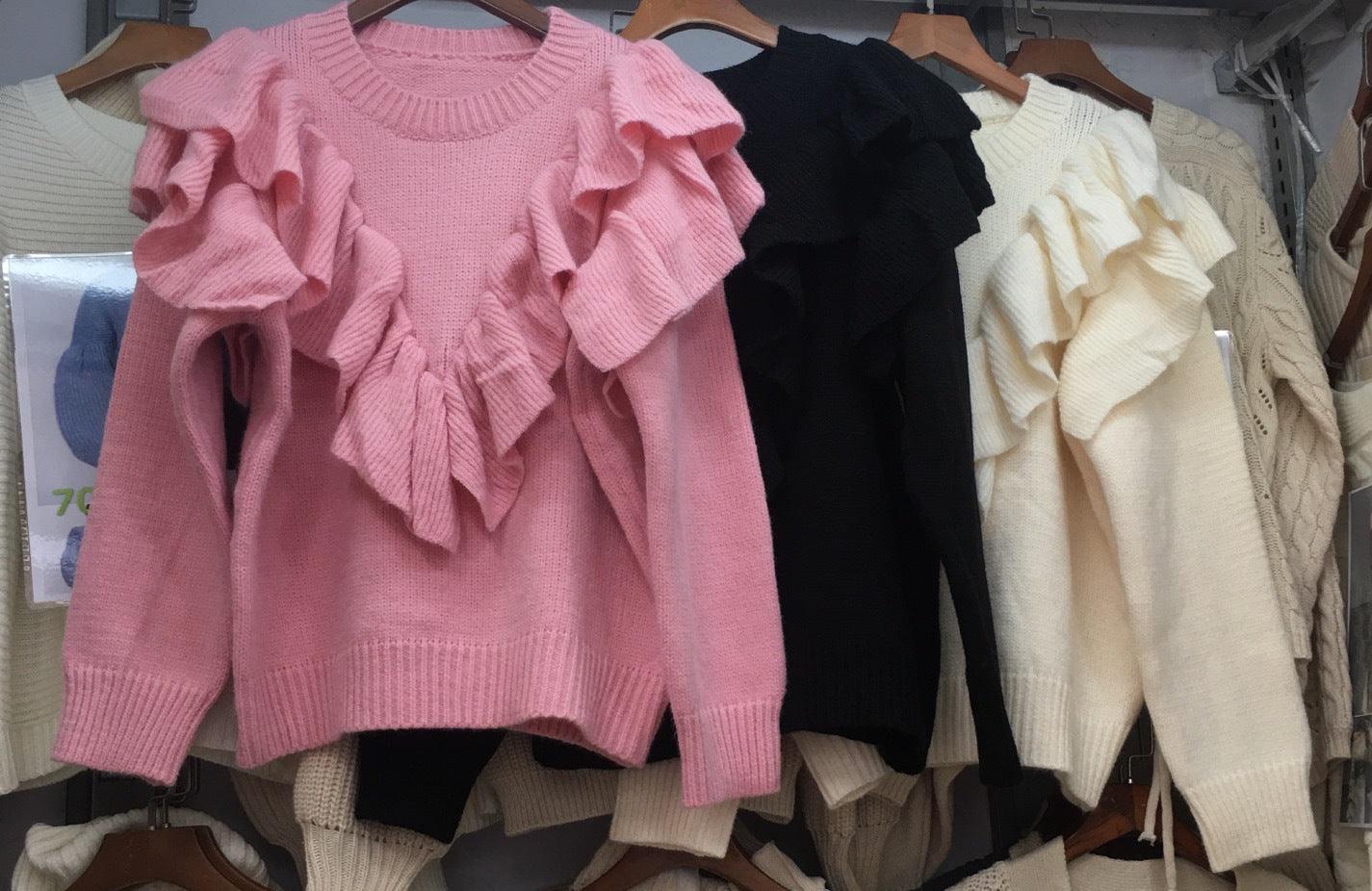 Lantern sleeve sweater - Razmas