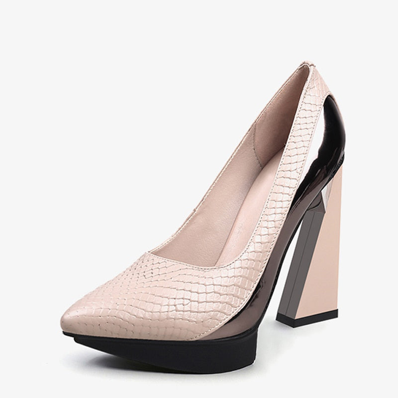11.5cm Extreme Strange High Heels Women Pumps 2.5cm Platform Woman Pointed Toe High Heels Shoes Stiletto - Razmas Shop