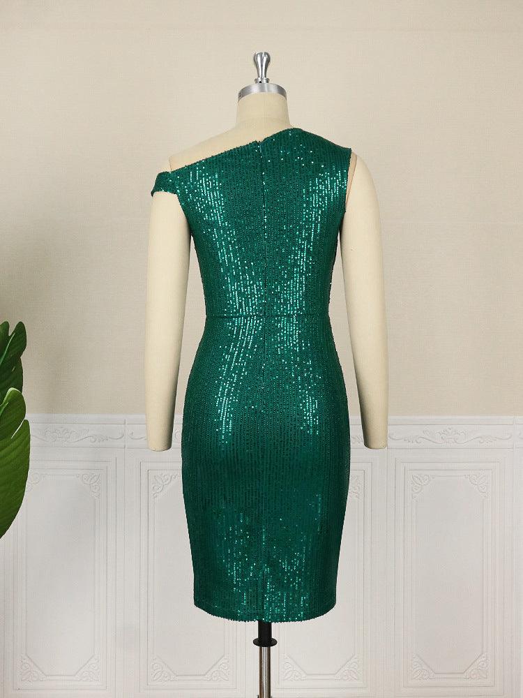Shoulder Wrap Dress - Razmas