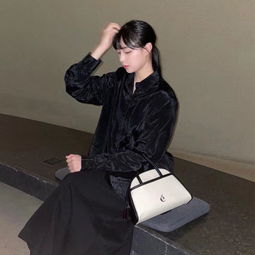 Stitching Hand Bag