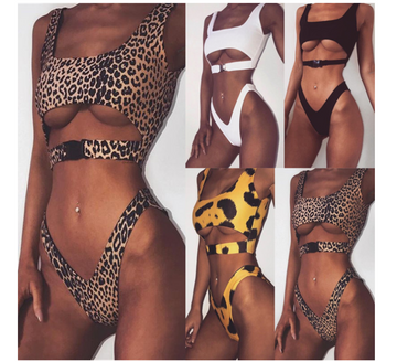 Swimsuit Gathering Split Swimsuit