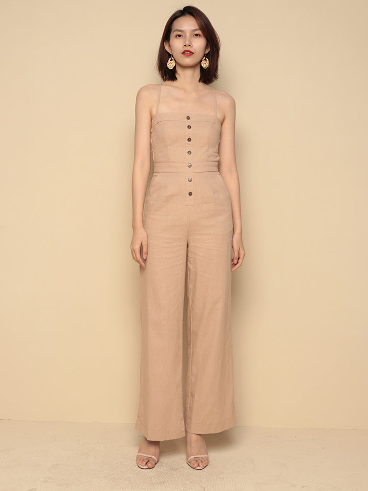 Suspenders jumpsuit