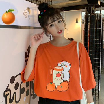 Loose short sleeve