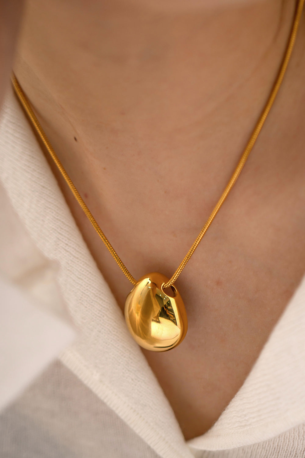 18K Gold-Plated Stainless Steel Lobster Clasp Necklace - razmas Shop