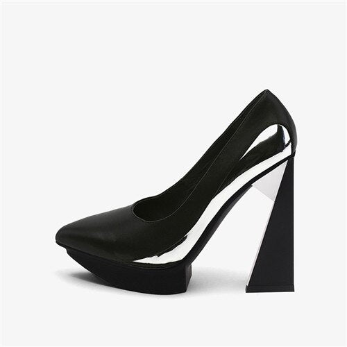 11.5cm Extreme Strange High Heels Women Pumps 2.5cm Platform Woman Pointed Toe High Heels Shoes Stiletto - Razmas Shop