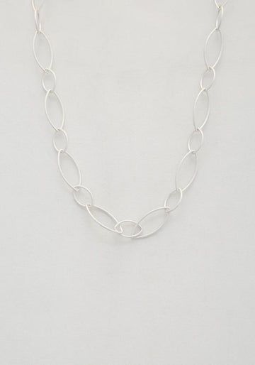 Oval Link Metal Necklace