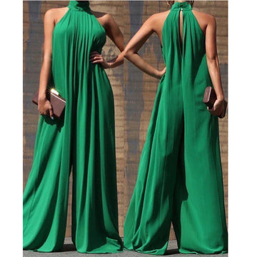 Sleeveless Halter Jumpsuit