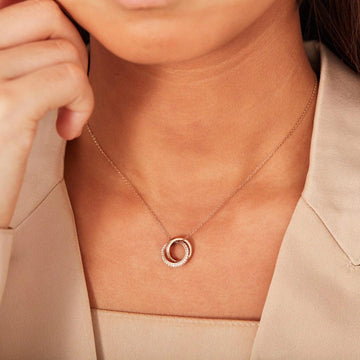 Sterling Interlocking Necklace