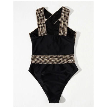 One Piece Swimsuit Solid Color