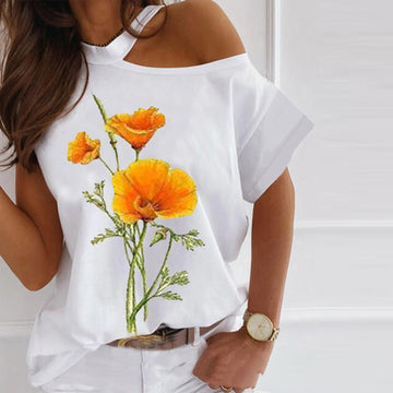 New Off-shoulder Hanging Neck