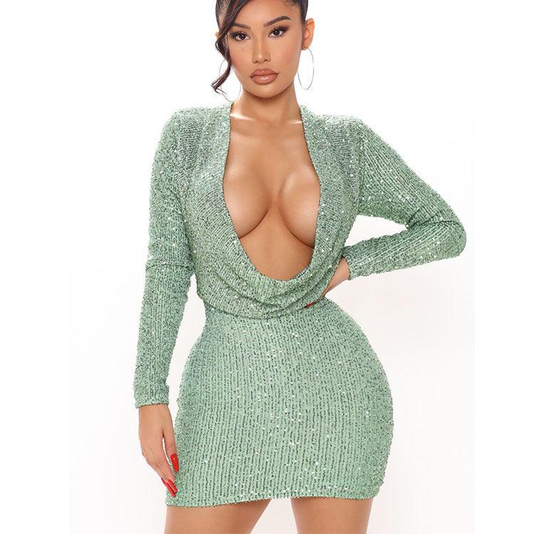 Collar Hip Wrap™ Dress - Razmas