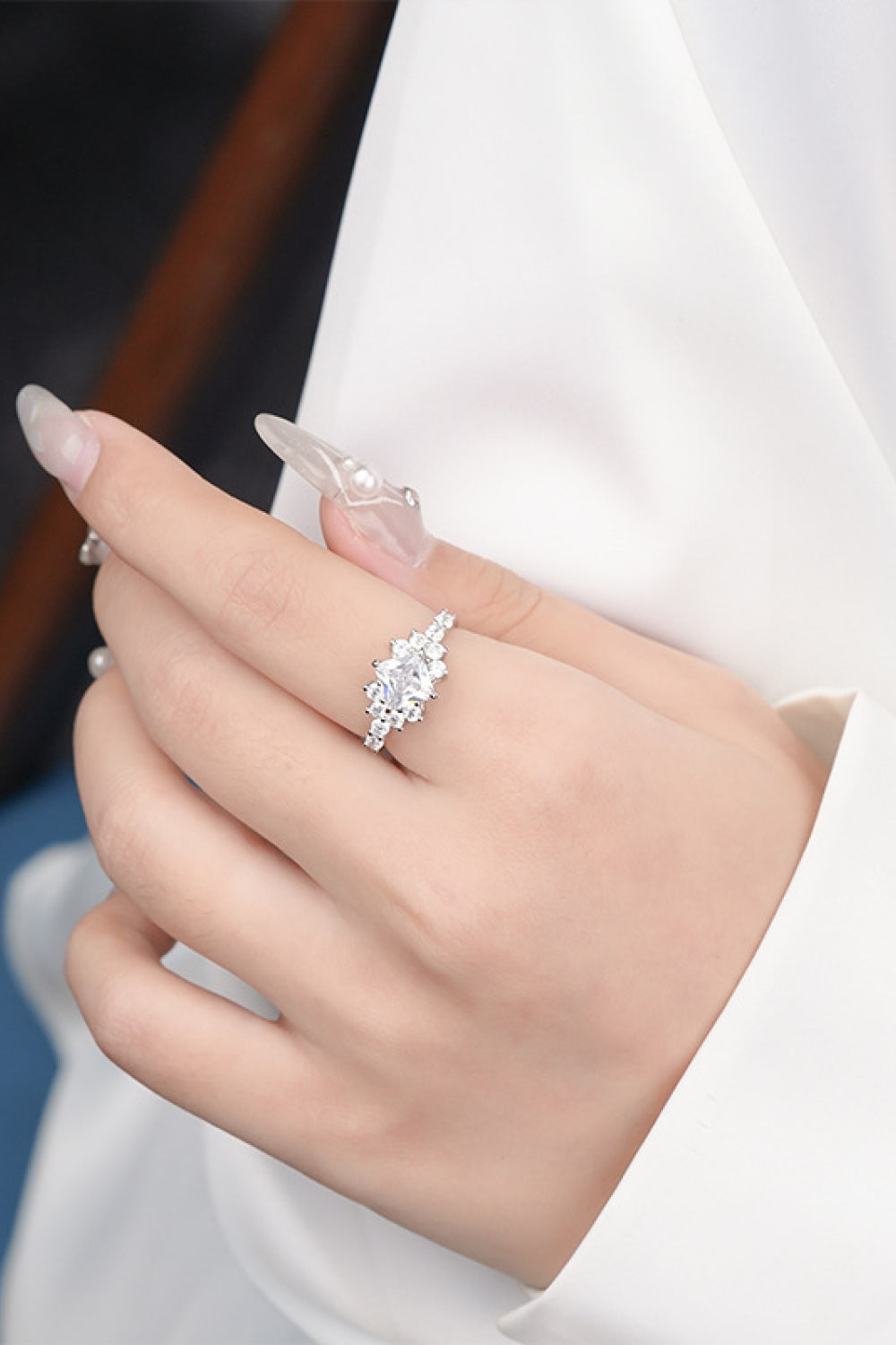 1.38 Carat Moissanite Ring - Razmas Shop
